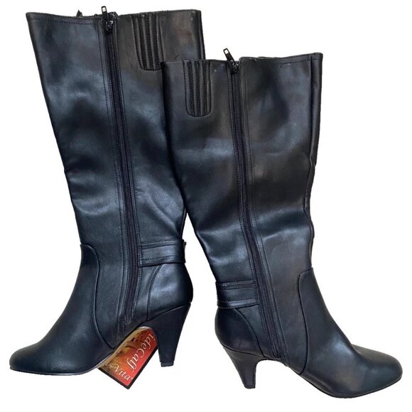 Bella Vita Women's Troy Ii Plus Dress Wide Calf Boot Knee High Black Size 6 Wide - Picture 7 of 13